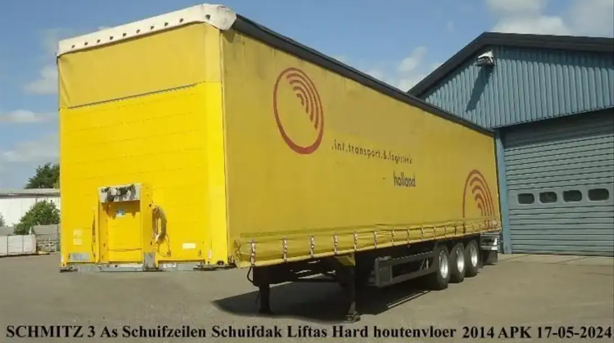 Schmitz Cargobull 3 As Schuifzeilen Schuifdak Hard houtenvloer  Liftas  SAF assen trommel remmen